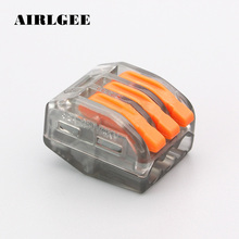 10pcs PCT-213 Transparent 3Pin Conductor Terminal Block Universal Compact Wire Wring Connector 2024 - buy cheap