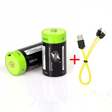 Znter-bateria recarregável de polímero de lítio, 2 peças, 1.5v, 4000mah, usb, + 1 peça cabo de carregamento 2024 - compre barato
