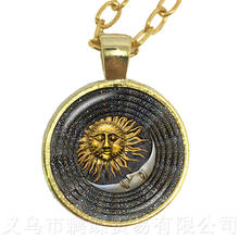 Peace Symbol Sun God Time Gem Necklace European And American Fashion Accessories Hope For World Peace Sweater chain wholesale 2024 - buy cheap