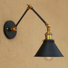15cm Retro Loft Industrial Wall Lamp Vintage Swing Long Arm Wall Light Fixtures Edison Wall Sconce Appliques Murales Luminaire 2024 - buy cheap