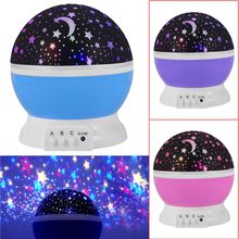 Rotary Flashing Starry Star Moon Sky Star Projector Room Novelty Night Light Projector Lamp Kids Baby Abajur Infantil Bed Lamp 2024 - buy cheap