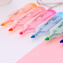 Bolígrafo rotuladores fluorescentes, de Color caramelo Resaltadores perfumados, material escolar de alta capacidad, papelería japonesa 2024 - compra barato