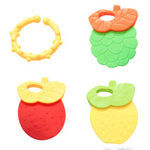 4PCS/set Baby Teether Fruit And Undersea Creature Shape Teether Silicone Baby Dental Care Toothbrush Training Baby Care Silicone 2024 - buy cheap