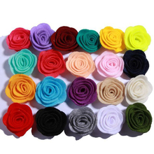 20 unids/lote tamaño 4Cm tela flor no tejida flores flor Artificial boda hecho a mano DIY chica paño para el cabello accesorios 2024 - compra barato