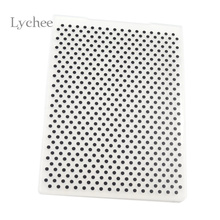 Lychee Life Plastic Embossing Folder For Scrapbook DIY Album Card Tool Plastic Template Stamping Round Dot Pattern 2024 - buy cheap