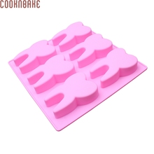 Cooknbake diy molde de bolo de silicone a forma de dentes silicone artesanal sabão molde para o agregado familiar bolo bakeware ferramenta CDL-032 2024 - compre barato
