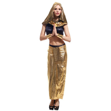 Fantasia egípcia de cleópatra, faraó e king, vestido feminino exótico para festas de halloween 2024 - compre barato