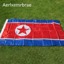 Bandeira estampada 90*150cm, bandeira de poliéster para a república democrática da coreia, bandeiras grandes de poliéster 2024 - compre barato