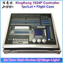 1 шт./лот DJ KingKong 1024 P DMX световой миксер консоль сценический свет DMX512 King Kong 1024 Pro контроллер с футляром для полета 2024 - купить недорого
