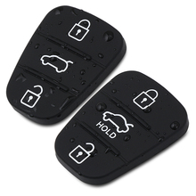 3 кнопки дистанционного ключа Fob чехол резиновая накладка для Hyundai I10 I20 I30 IX35 для Kia K2 K5 Rio Sportage Flip Key 2024 - купить недорого