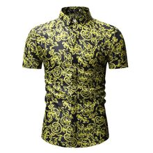 Mens Summer Beach Hawaiian Shirt Brand Short Sleeve Plus Size Floral Shirts Men Casual Holiday Vacation Clothing Camisas 2024 - buy cheap