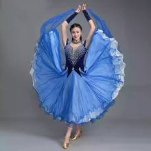 Balroom dance costumes standard dance dresses stones sleeves ballroom dance dress for women ballroom dance competition dresses 2024 - buy cheap