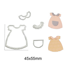 Carbon Steel Cut Baby Girl Cloth DIY Cutting Dies Stencil Scrapbooking Embossing Craft Paper Card DIY Decor Cards Tool skirt 2024 - buy cheap