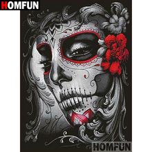 HOMFUN-pintura de diamante 5D DIY "Taro woman", bordado de diamantes de imitación cuadrados o redondos, estilo punto de cruz 3D, decoración para el hogar, A01473 2024 - compra barato