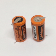 Batería de litio Original Sanyo PLC, 100 unids/lote, CR17335, 3V, con lengüetas CR17335(3 voltios), venta al por mayor 2024 - compra barato