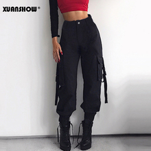 XUANSHOW Streetwear Cargo Pants Women Casual Joggers High Waist Loose Female Trousers Korean Style Ladies Pants Pantalon Femme 2024 - buy cheap