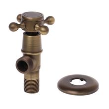 New Antique Brass Valve 1/2" Male Thread Water Control Valves Bathroom Angle Stop Valve Kitchen Faucet Accessories 2019 2024 - buy cheap