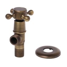 Nova válvula de bronze antiga, 1/4 ", rosca macho, controle de água, válvula de parada angular para banheiro, acessórios de torneira da cozinha 1/2 2024 - compre barato