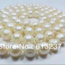 Beautiful 9-10mm white newly akoya cultured round natural pearl beads diy necklace making 18 inch MY4548 2024 - buy cheap