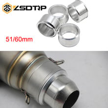 ZSDTRP Universal Motorcycle Exhaust Echappement Moto 60MM to 51MM Exhaust Pipe ALUMINUM Adapters Connector 1 PCS 2024 - buy cheap