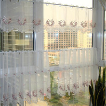 Purdah-cortina de café con cenefa de encaje, cortinas pequeñas cortas para decoración del hogar, Envío Gratis 2024 - compra barato