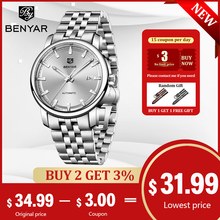 BENYAR Men's Watches WristWatch Men Automatic Self Wind Mechanical Top Brand Luxury Tourbillon Military Watch Relogio Masculino 2024 - buy cheap