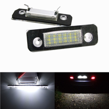 2pcs LED Number License Plate Lights 12V 6000K 18 SMD 3528 Chips for Ford Mondeo MK2 Fusion Fiesta Error Free 2024 - buy cheap