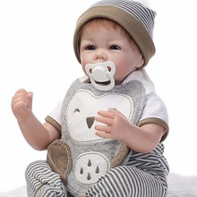 50cm Handmade 20" bebe alive Reborn silicone Baby Dolls newborn reborn doll premium Toddler cloth body  Birthday Xmas Gift 2024 - buy cheap