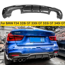 F34 GT-parachoques trasero de fibra de carbono para BMW 328i, 330i, 335i, GT 340i, M sport, 4 puertas, 2014-2017 2024 - compra barato