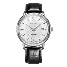 Seagull Leather Strap Dress Watch White Dial Exhibition Back ST2130 Movement Automatic Watch D819.432 Sapphire Crystal 2024 - buy cheap