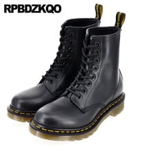 Tornozelo Curto Tamanho Grande Toe Redondo 10 Couro Legítimo Combate Amarrar Preto Chuteiras 12 44 Sapatos De Grife Mulheres Luxo 2018 Militares Moda Chineses Damas Novas 2024 - compre barato