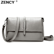 ZENCY 2019 NEW Small 100% Genuine Cow Leather Bag Cowhide Women Long Strap Shoulder Bags Female Handbag Lady Messenger Bag Purse 2024 - buy cheap