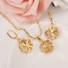 Gold  heart flower Ethiopian women Jewelry Sets Habesha Africa bridals Wedding jewelry Gift Dubai pendnat earrings diy charms 2024 - buy cheap