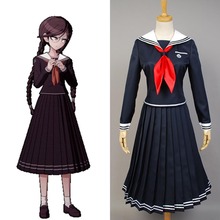 Anime Danganronpa Dangan-Ronpa Toko Fukawa Cosplay Costume Women Girls School Uniform Long Dress Full Set 2024 - buy cheap