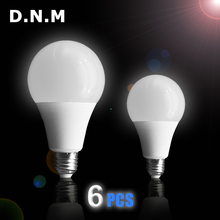 6pcs E27 Bombillas LED Bulb 3W 5W 7W 12W 15W Lampada Lamp AC 220V-240V High Brightness Spotlight Bulb SMD2835 Cold White Ampoule 2024 - buy cheap