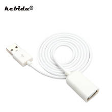 kebidu 100cm USB 2.0 A Male to Female Extension Data Extender Charge Extra Cable 50CM for iphone Samsung Note4 S6 Edge Laptop 2024 - buy cheap