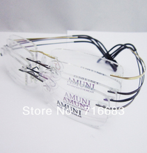 Pure Titanium Gold Black Grey Gunmetal Coffee Brown Rimless Flexible Optical Eyeglass Frames Eyewear Spectacles RX-able 2024 - buy cheap