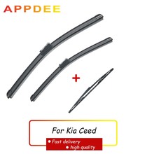 APPDEE Wiper Front Rear Wiper Blades Set For Kia Ceed 2006-2009 Windshield Windscreen For Hyundai I30 2007-2010 24"+18"+12" 2024 - buy cheap