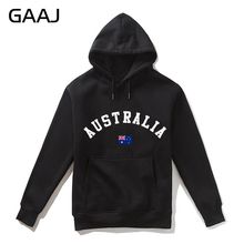 Moletom masculino com capuz, estampa, letras, bandeira austrália, marca feminina, com zíper, casaco de hip hop 2024 - compre barato