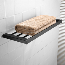 Toalheiro de banho quadrado preto fosco, suporte de parede para toalhas de banho, acessórios de hardware de banho de 24 estilos 2024 - compre barato