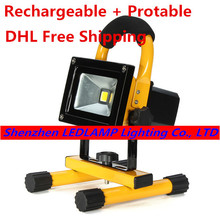 10W Rechargeable LED Floodlight Camping led outdoor light protable LED rechargeable flood light with EU/US/UK Charger DHL Free 2024 - buy cheap