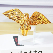 Estátua de Anjo de Cristal de Decoração para casa Artesanato Presente Do Feriado Anjo Gordura Decoração Modelo Decoração do Quarto TV Gabinete Decoração 2024 - compre barato