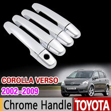 Chrome Handle Cover Trim for Toyota Corolla Verso E121 AR10 Sportsvan 121 2002 2003 2004 2005 2006 2007 2008 2009 Accessories 2024 - buy cheap