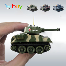 Супер Мини Тигр радиоуправляемая модель танк имитация весы Дистанционное радио танк Радиоуправление светодиодные электронные игрушки танк для детей 2024 - купить недорого