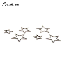 Semitree 50pcs Star Charms Stainless Steel Drop Earrings Pendant Necklace Charm DIY Jewelry Making Handmade Crafts Accessories 2024 - buy cheap