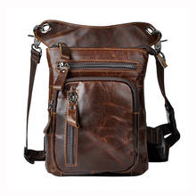 #267L New style Men's genuine leather Drop Leg Bag Waist Pack Belt Hip Bum Military Travel bag Motorcycle bags Multi-purpose Bag 2024 - buy cheap