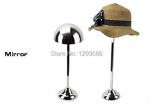 Espejo de alta calidad de acero inoxidable, soporte de exhibición ajustable para sombrero, soporte de muestra de Metal 2024 - compra barato