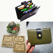 leather craft template multi layer card holder wallet die cutting knife mould leather hole punches tool set deri el aletleri 2024 - buy cheap