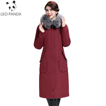 2021 Winter New Duck Down Jacket Women Long Slim Parka Coat Female Down Jackets With Real Fur Collar Plus Size Women's outerwear 2024 - buy cheap