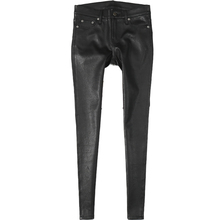 2020 New Arrival Genuine Leather Pants Stretch Women Plus Size High Waist Black Long Slim Leather Pants For Women High Quality 2024 - buy cheap